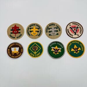 Lot Of 80's 90's Boy Scout Of America Patrol Leader Camporee Den Chief Patches